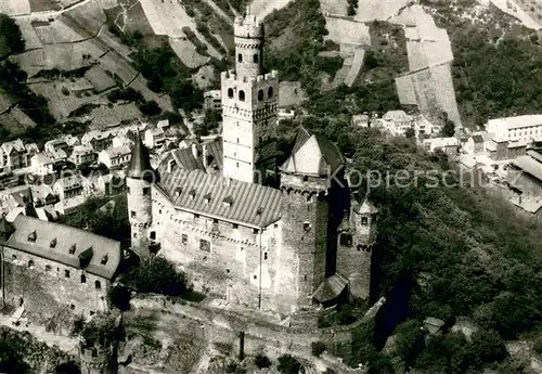 AK / Ansichtskarte Marksburg Fliegeraufnahme Burg Marksburg