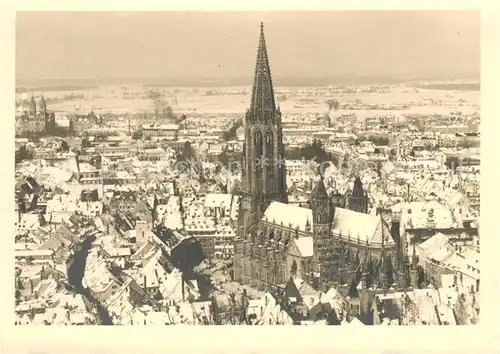AK / Ansichtskarte Freiburg_Breisgau Dom Ansicht Winter Freiburg Breisgau