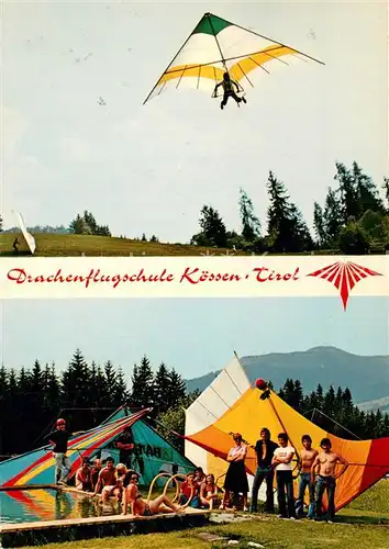 AK / Ansichtskarte Koessen_Tirol Drachenflugschule Koessen Tirol