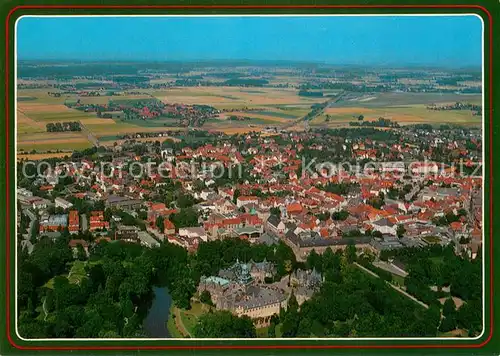 AK / Ansichtskarte Bueckeburg Fliegeraufnahme Gesamtansicht Bueckeburg