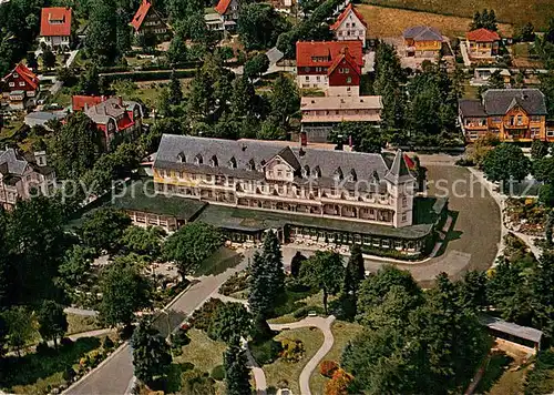 AK / Ansichtskarte Hahnenklee Bockswiese_Harz Fliegeraufnahme Hotel Hahnenkleer Hof Hahnenklee Bockswiese