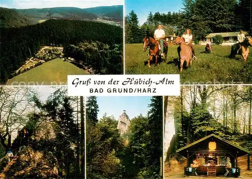 AK / Ansichtskarte Bad_Grund Huebich Alm Camping Bungalows Reiten Bad_Grund