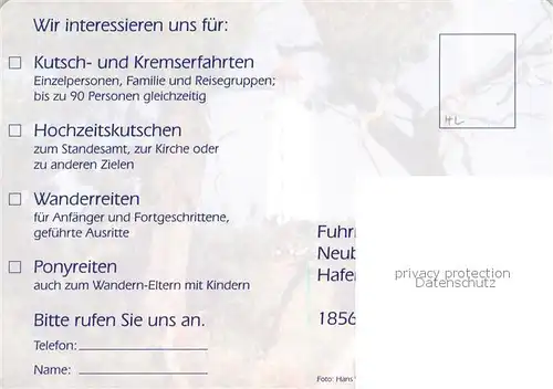 AK / Ansichtskarte Kloster_Hiddensee Fuhrmannshof Neubauer Pferdebus Kloster_Hiddensee