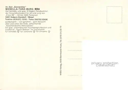 AK / Ansichtskarte Kobern Gondorf Mosella Tanz Burg Edo Ritter Keller Kobern Gondorf