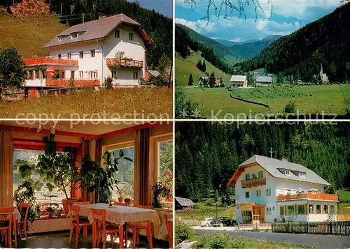 AK / Ansichtskarte Innerkrems_Krems_Kaernten Gasthof Pension Zum Bergmann Gaststube Panorama Innerkrems_Krems_Kaernten