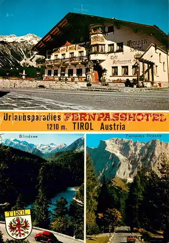 AK / Ansichtskarte Nassereith Fernpass Hotel Blindsee Fernpass Strasse Nassereith
