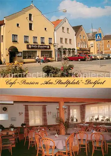 AK / Ansichtskarte Dietfurt_Altmuehl Cafe Pension Am Stadtplatz Gaststube Dietfurt Altmuehl
