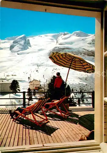 AK / Ansichtskarte Dolomiten_Dolomiti_IT Plan de Fedaia Panorama von der Marmolatahuette mit Marmolata 