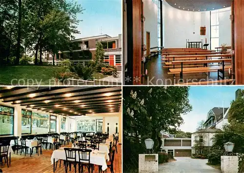 AK / Ansichtskarte Muelheim_Ruhr Kath Akademie Die Wolfsburg Speisesaal Hauskapelle Muelheim Ruhr