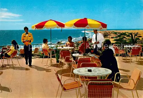 AK / Ansichtskarte Playa_del_Ingles_Gran_Canaria_ES Terrasse 