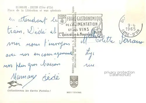 AK / Ansichtskarte Dijon_21 Place de la Liberation et vue generale 