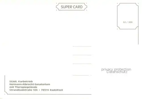 AK / Ansichtskarte Radolfzell_Bodensee Hermann Albrecht Sanatorium Therapiegelaende Radolfzell Bodensee