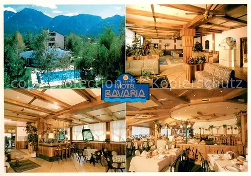 AK / Ansichtskarte Levico_Terme_IT Hotel Bavaria Restaurant Swimming Pool 