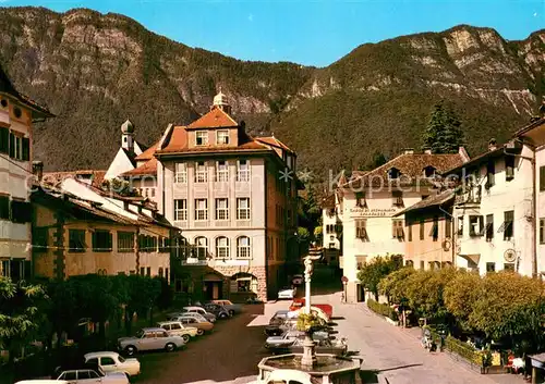 AK / Ansichtskarte Caldaro_Kaltern Piazza Principale con veduta su Strada Passo della Mendola Caldaro Kaltern