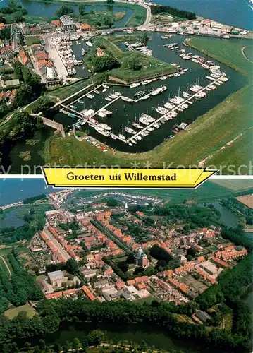 AK / Ansichtskarte Willemstad_NL Hafen Stadtzentrum 