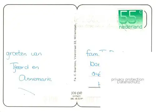 AK / Ansichtskarte Willemstad_NL Hafen Stadtzentrum 