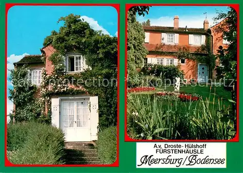 AK / Ansichtskarte Meersburg_Bodensee Fuerstenhaeusle Dichterin Annette von Droste Huelshoff Museum Meersburg Bodensee