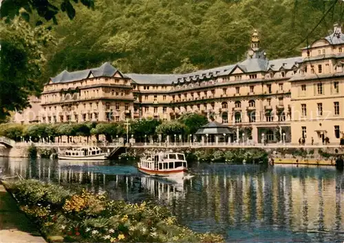 AK / Ansichtskarte Bad_Ems Staatliches Kurhaus an der Lahn Fahrgastschiff Bad_Ems