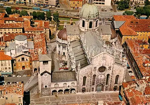 AK / Ansichtskarte Como_Lago_di_Como Il Duomo visto dall aereo Como_Lago_di_Como