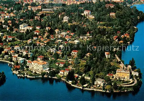AK / Ansichtskarte Pallanza_Italia al Lago Maggiore veduta aerea 