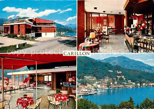 AK / Ansichtskarte Ponte Tresa_TI Hotel Carillon vista Lago Lugano 