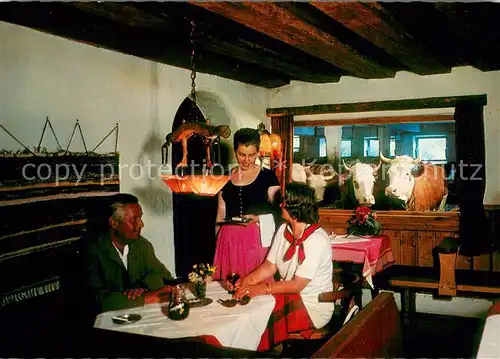 AK / Ansichtskarte Going_Wilden_Kaiser_Tirol Kuhstall Spezialitaeten Restaurant Stanglwirt alttiroler Gaststaette Going_Wilden_Kaiser_Tirol