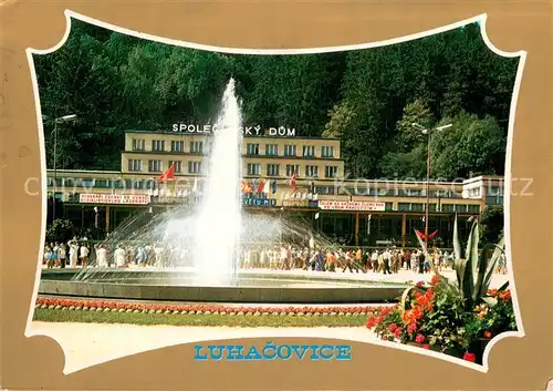 AK / Ansichtskarte Luhacovice_CZ Spolecensky dum Kurhotel Wasserspiele 