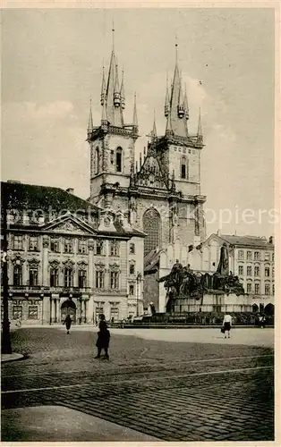 AK / Ansichtskarte Praha_Prahy_Prague Tyn Kirche Aussenansicht Praha_Prahy_Prague