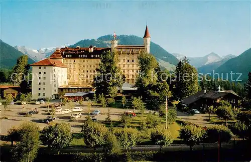 AK / Ansichtskarte Gstaad_BE Palace Hotel Aussenansicht 