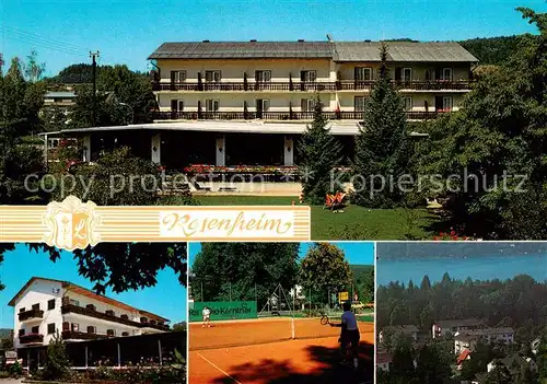 AK / Ansichtskarte Krumpendorf_Woerthersee_AT Hotel Restaurant Rosenheim Teilansichten 