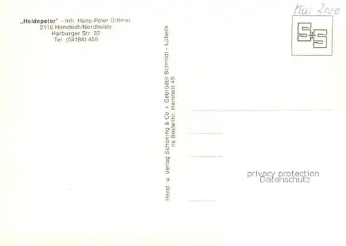 AK / Ansichtskarte Hanstedt_Nordheide Heidepeter Gasthaus Aussenansicht Hanstedt_Nordheide