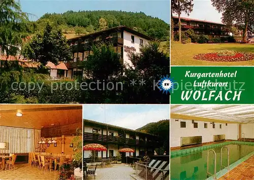 AK / Ansichtskarte Wolfach Kurgartenhotel Teilansichten m. Hallenbad Wolfach