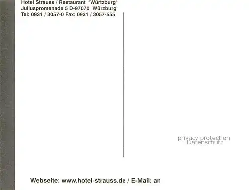 AK / Ansichtskarte Wuerzburg City Partner Hotel Strauss Aussenansicht u. Zimmer Wuerzburg