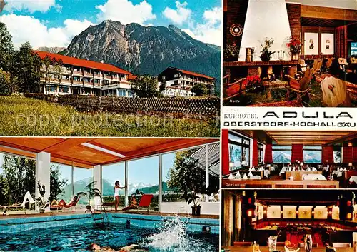 AK / Ansichtskarte Oberstdorf Kurhotel Adula m. Hallenbad Oberstdorf