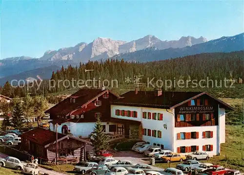 AK / Ansichtskarte Reit_im_Winkl Alpengasthof Augustiner Aussenansicht Winklmoosalm 