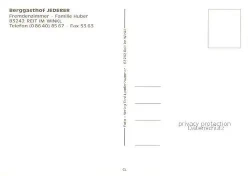 AK / Ansichtskarte Reit_im_Winkl Berggasthof zum Jederer Winter Sommer Aussenansichten 