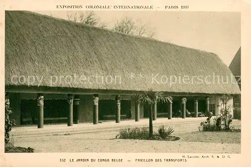 AK / Ansichtskarte Exposition_Coloniale_Internationale_Paris_1931 Le Jardin du Congo Belge 