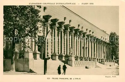 AK / Ansichtskarte Exposition_Coloniale_Internationale_Paris_1931 Palais Principal de Litalie 
