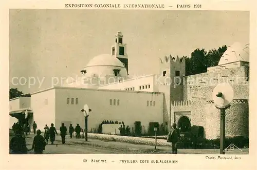 AK / Ansichtskarte Exposition_Coloniale_Internationale_Paris_1931 Braun Nr. 69 Algerie 