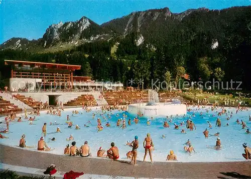 AK / Ansichtskarte Oberammergau Der Wellen Berg Alpenbad Oberammergau