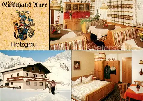 AK / Ansichtskarte Holzgau Gaestehaus Auer Gaststube Zimmer Holzgau