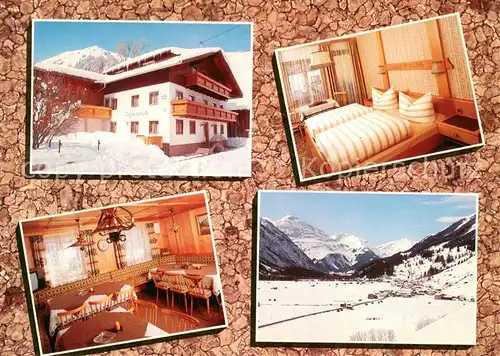 AK / Ansichtskarte Holzgau Pension Alpenruh Gaststube Zimmer Panorama Holzgau