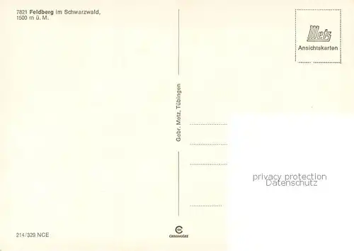 AK / Ansichtskarte Feldberg_1450m_Schwarzwald Bismarckdenkmal Sesselbahn Talstation 