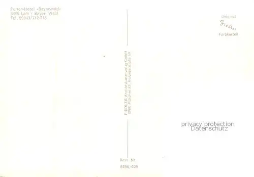 AK / Ansichtskarte Lam_Oberpfalz Ferien Hotel Bayerwald Lam_Oberpfalz