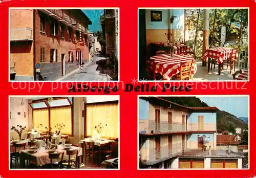 AK / Ansichtskarte Pradleves_Cuneo_IT Albergo Della Pace Terrasse Gaststube 