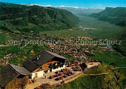 AK / Ansichtskarte Dorf Tirol_Suedtirol_IT Blick nach Meran und ins Etschtal und Bozen Fliegeraufnahme 