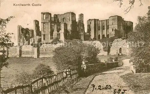 AK / Ansichtskarte Kenilworth_Castle_UK Ruine 