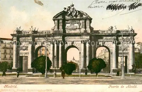 AK / Ansichtskarte Madrid_Spain Puerta de Alcala Madrid Spain