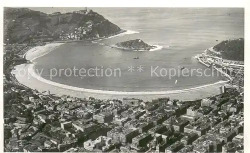 AK / Ansichtskarte San_Sebastian__Pais_Vasco_ES Fliegeraufnahme 