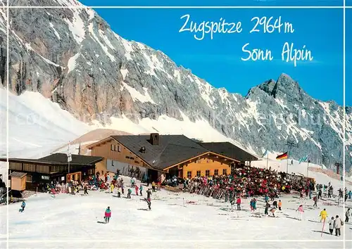 AK / Ansichtskarte Zugspitze_Garmisch Partenkirchen mit Sonn Alpin 